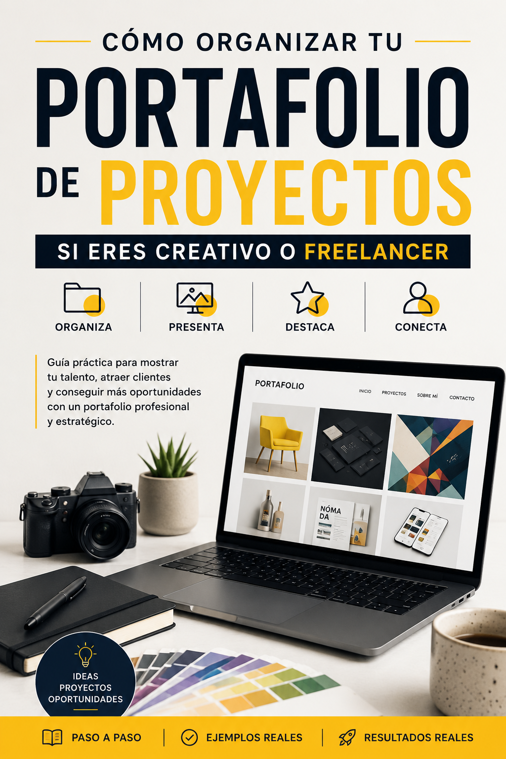 Cómo organizar tu portafolio de proyectos si eres creativo o FreeLancer