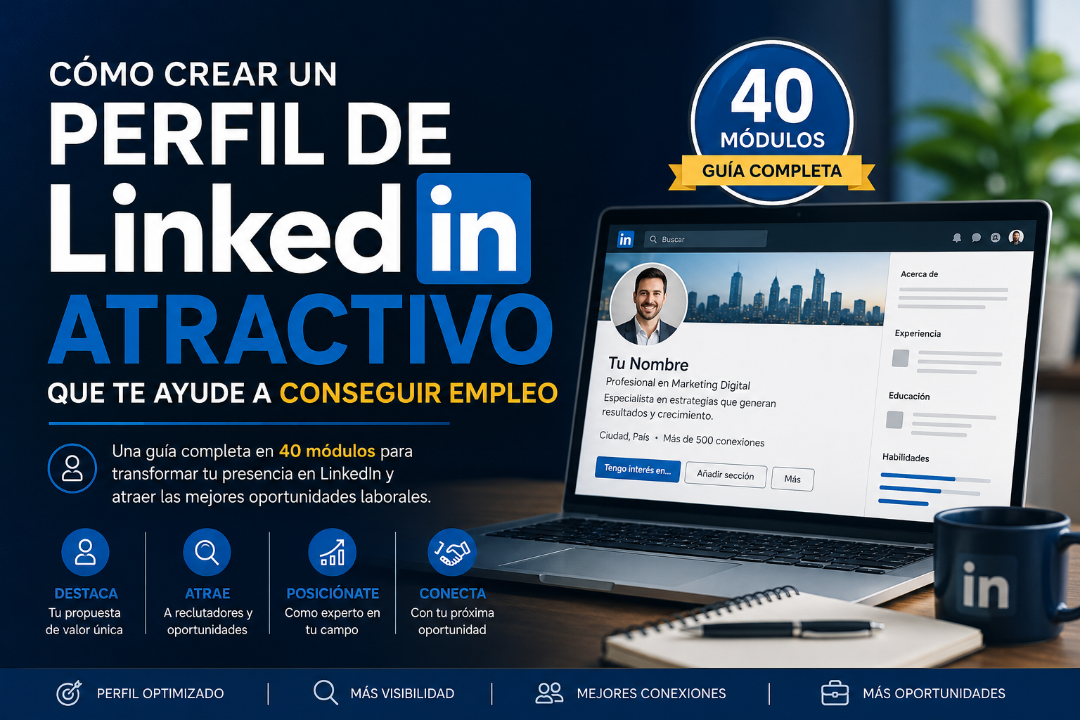 Como crear un perfil de LinkedIn atractivo