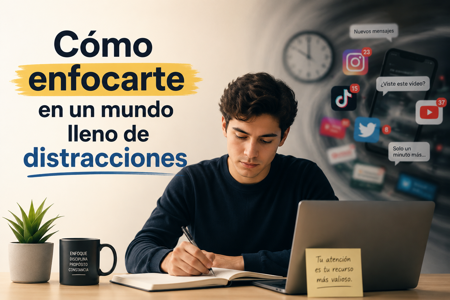 Cómo enfocarte en un mundo lleno de distracciones
